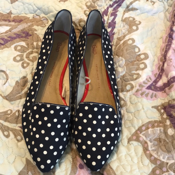 GAP Shoes - Gap - Chambray Polkadot Flats